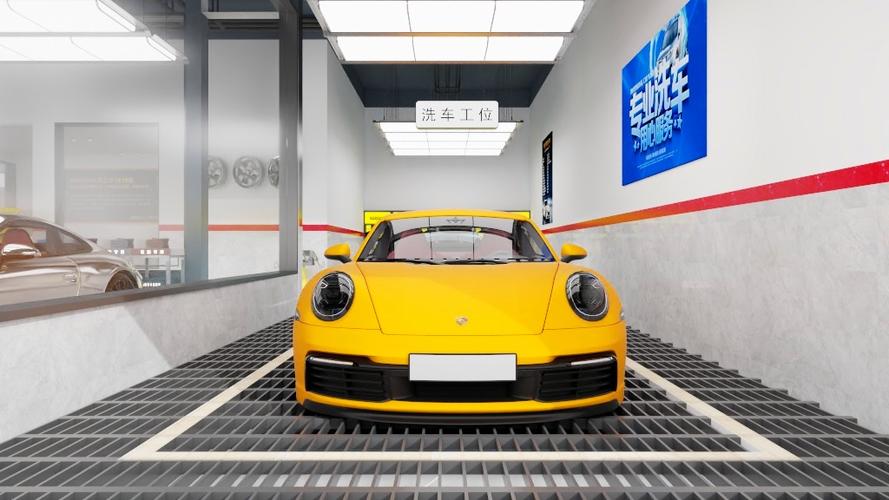 胡先生天貓洗車行一層裝修效果圖解析——洗車服務(wù)的專業(yè)空間設(shè)計